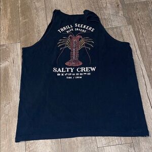 Salty Crew Men's Black Tank Top